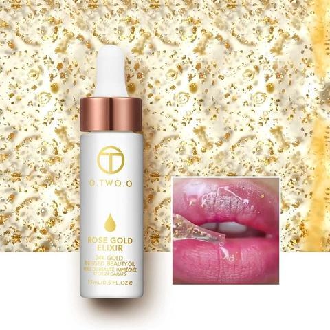 24k Rose Gold Elixier Haut-Make-up-Öl für das Gesicht Ätherisches Öl vor der Grundierung Foundation Feuchtigkeitsspendendes Gesichtsöl Anti-Aging