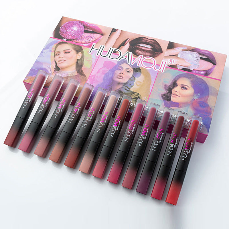 Neu 12 Matte Lip Glaze Lippen-Make-up-Set - beautyshop-24