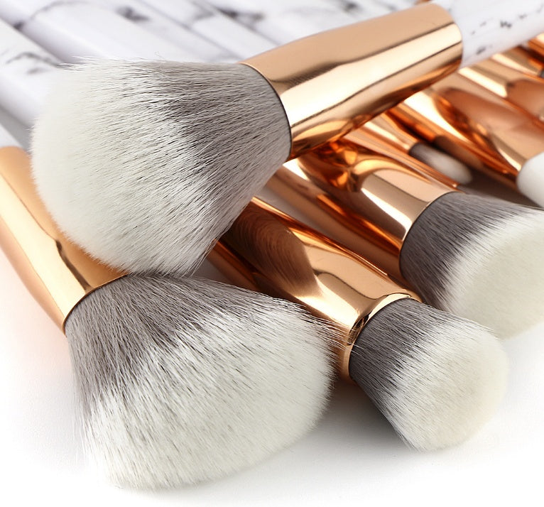 11 Sets Marmor-Make-up-Pinsel mit Make-up-Pinsel Beauty-Make-up-Kit 11 Make-up-Pinsel-Sets - beautyshop-24
