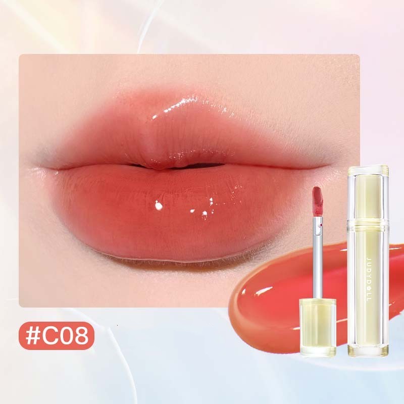 Iced Tea Mirror Lip Glaze Mirror Water Gloss Lip Gloss Glass Jelly Lip Brown Lipstick - beautyshop-24