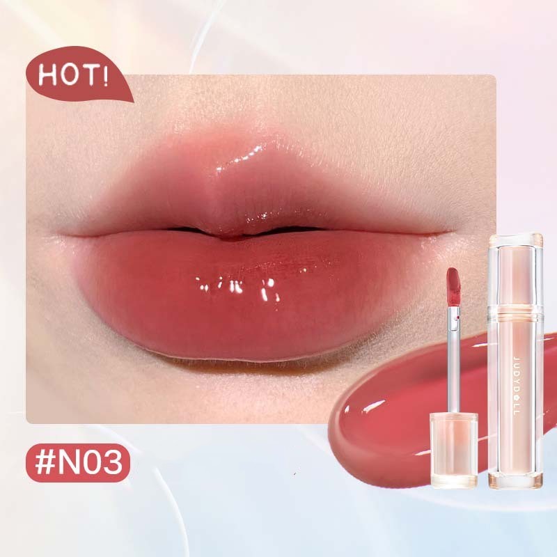 Iced Tea Mirror Lip Glaze Mirror Water Gloss Lip Gloss Glass Jelly Lip Brown Lipstick - beautyshop-24