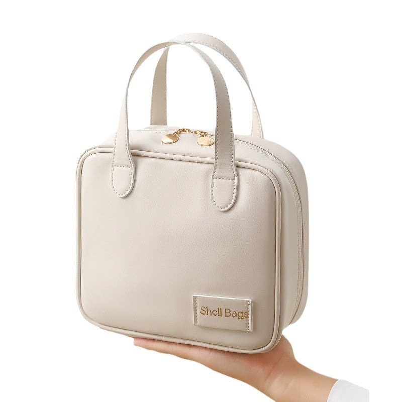 PU Große Kapazität Reise Make Up Aufbewahrung Organizer Make-up Beutel Kosmetiktasche Shell Taschen