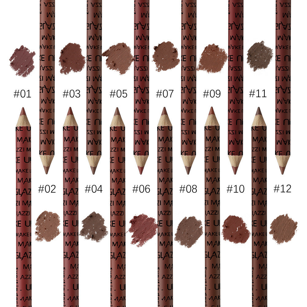 New GLAZZI12 Color Lip Liner Eyeliner Set Easy To Color Makeup Cosmetics - beautyshop-24
