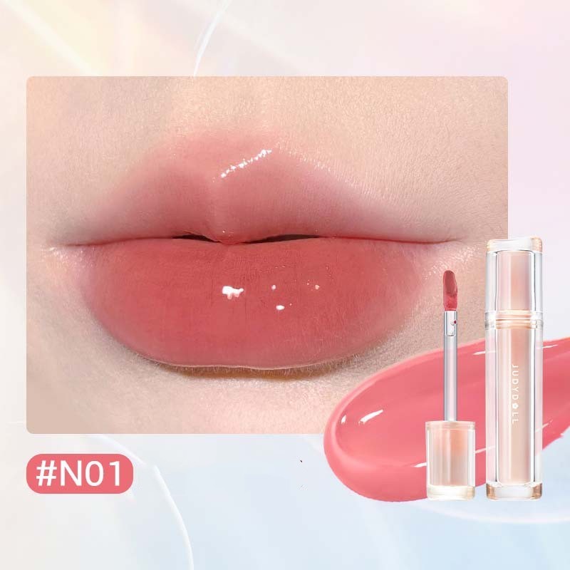 Iced Tea Mirror Lip Glaze Mirror Water Gloss Lip Gloss Glass Jelly Lip Brown Lipstick - beautyshop-24