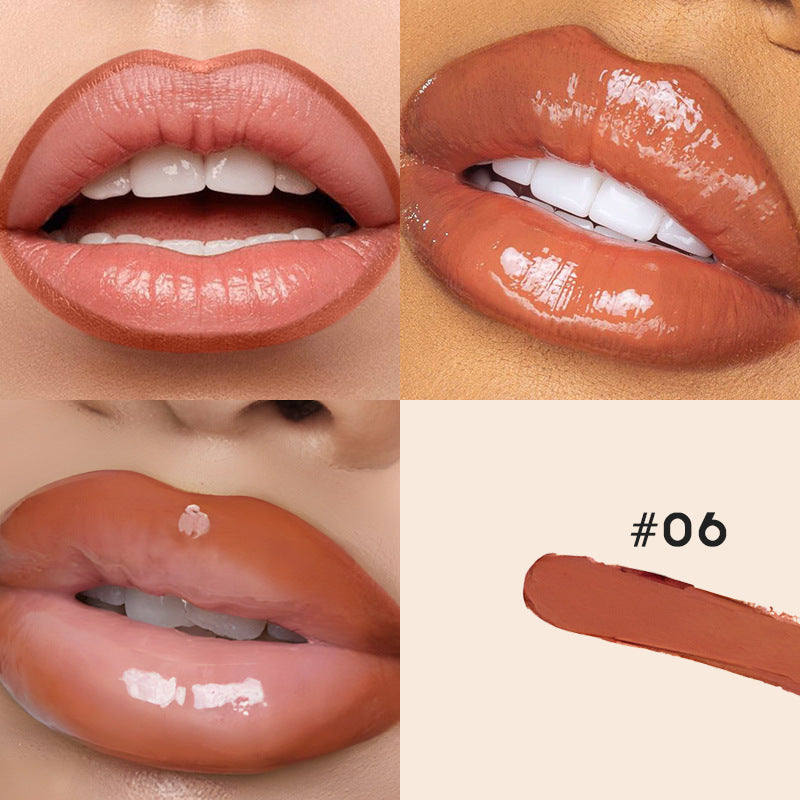 Double-headed Matte Lip Liner Transparent Moisturizing Lip Gloss - beautyshop-24