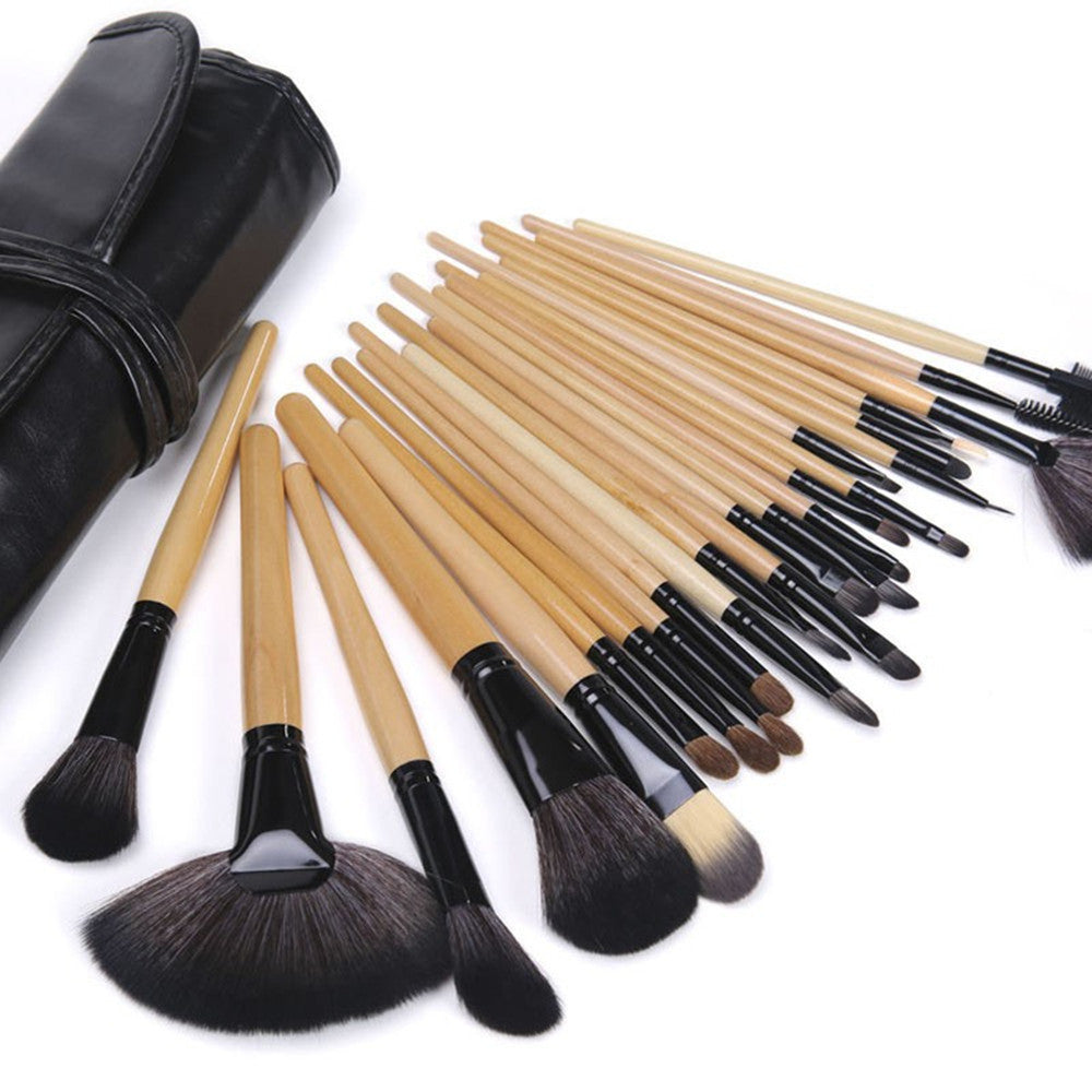24 Logs Schwarzes Make-up-Pinsel-Set Pinsel Beauty-Tools Make-up-Make-up-Pinsel-Set