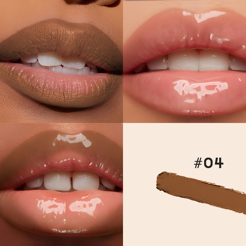 Double-headed Matte Lip Liner Transparent Moisturizing Lip Gloss - beautyshop-24