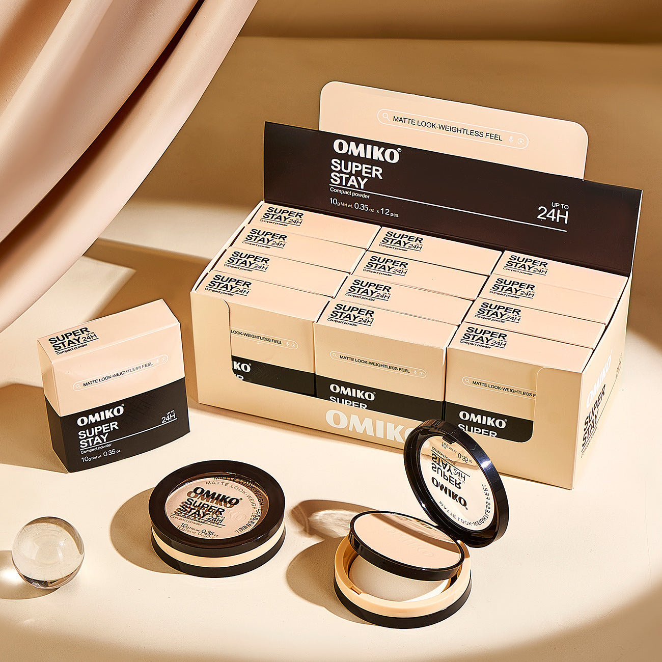 Wasserfestes, wischfestes, langanhaltendes Concealer-Reparatur-Gesichtspuder - beautyshop-24