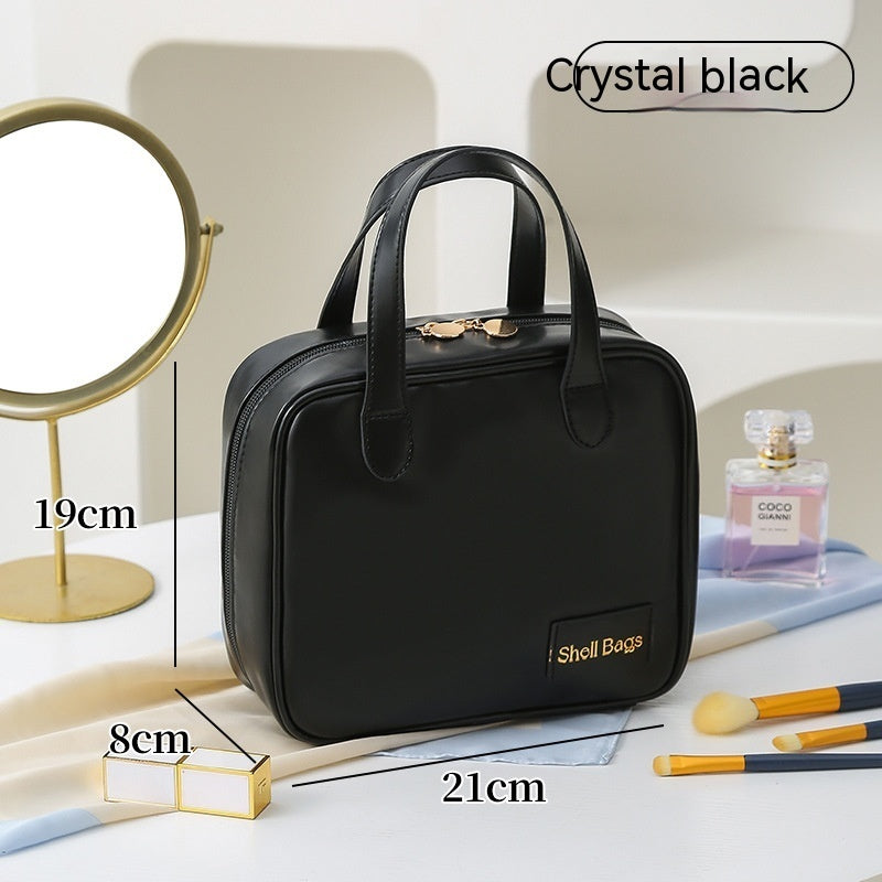 PU Große Kapazität Reise Make Up Aufbewahrung Organizer Make-up Beutel Kosmetiktasche Shell Taschen