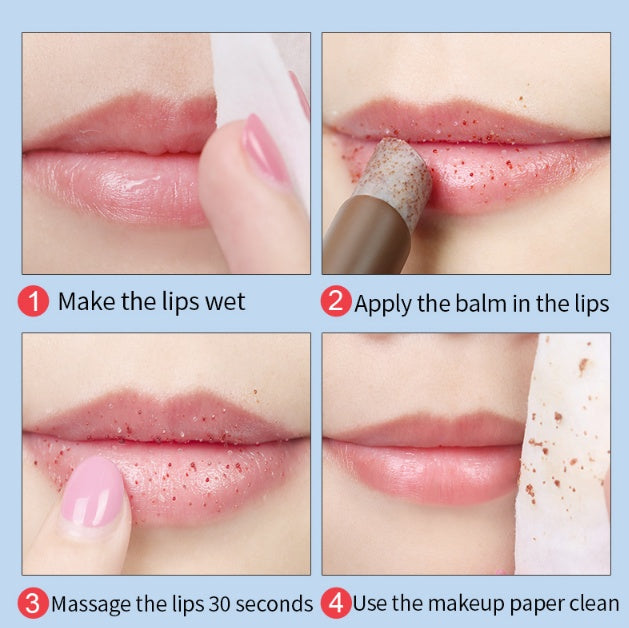 3.5g Shea Butter Lip Scrub Makeup Nourishing Moisturizing Lipbalm Anti Aging Exfoliating Full Lip Balm Remove Dead Skin Repair - beautyshop-24