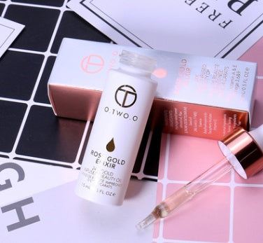 24k Rose Gold Elixier Haut-Make-up-Öl für das Gesicht Ätherisches Öl vor der Grundierung Foundation Feuchtigkeitsspendendes Gesichtsöl Anti-Aging