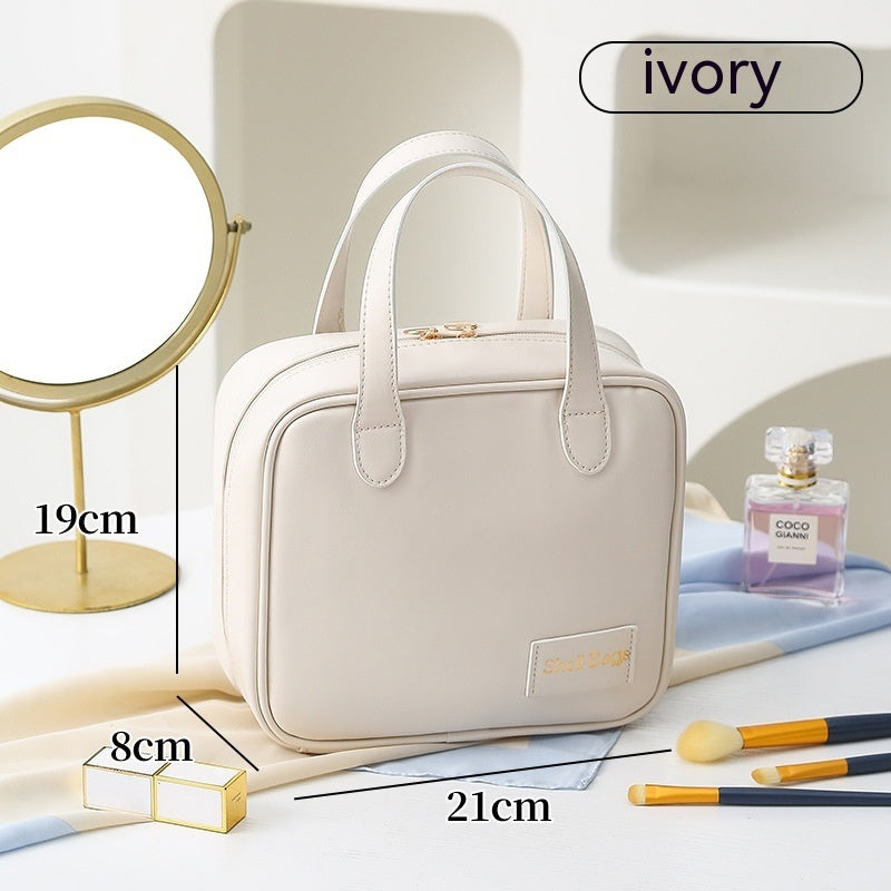 PU Große Kapazität Reise Make Up Aufbewahrung Organizer Make-up Beutel Kosmetiktasche Shell Taschen