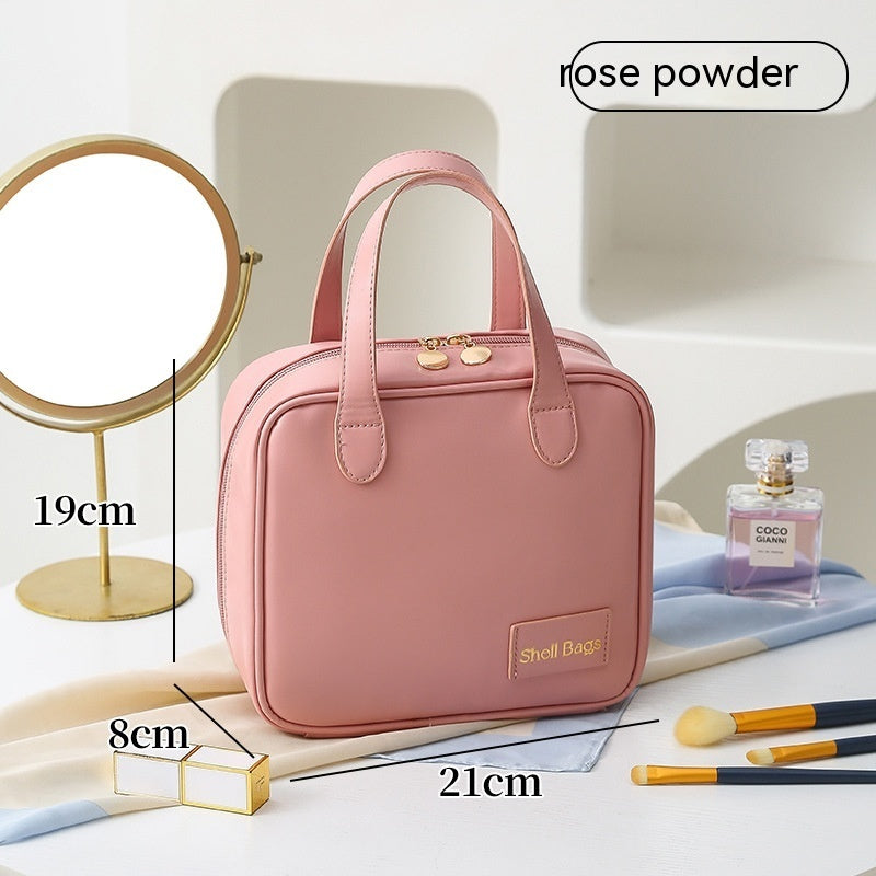 PU Große Kapazität Reise Make Up Aufbewahrung Organizer Make-up Beutel Kosmetiktasche Shell Taschen