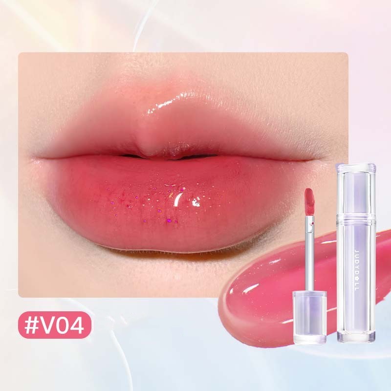 Iced Tea Mirror Lip Glaze Mirror Water Gloss Lip Gloss Glass Jelly Lip Brown Lipstick - beautyshop-24