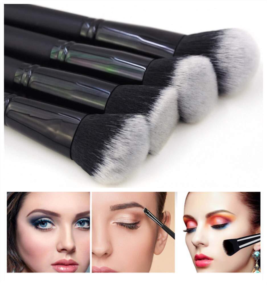 15Pcs Schwarz Make Up Pinsel Frau Set Mit Tasche Foundation Eyeliner Lidschatten