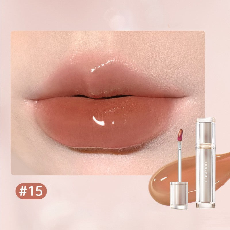 Iced Tea Mirror Lip Glaze Mirror Water Gloss Lip Gloss Glass Jelly Lip Brown Lipstick - beautyshop-24