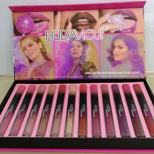 Neu 12 Matte Lip Glaze Lippen-Make-up-Set - beautyshop-24