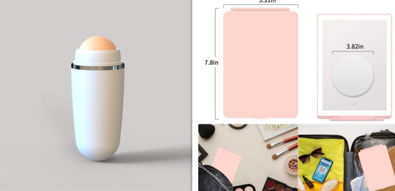 Faltbar mit Light Touch LED-Schminkspiegel
